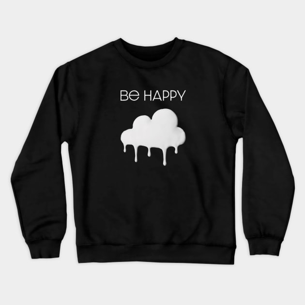 Dixie Damelio - be happy Cloud (logo + title)| Charli Damelio Hype House Tiktok Crewneck Sweatshirt by Vane22april